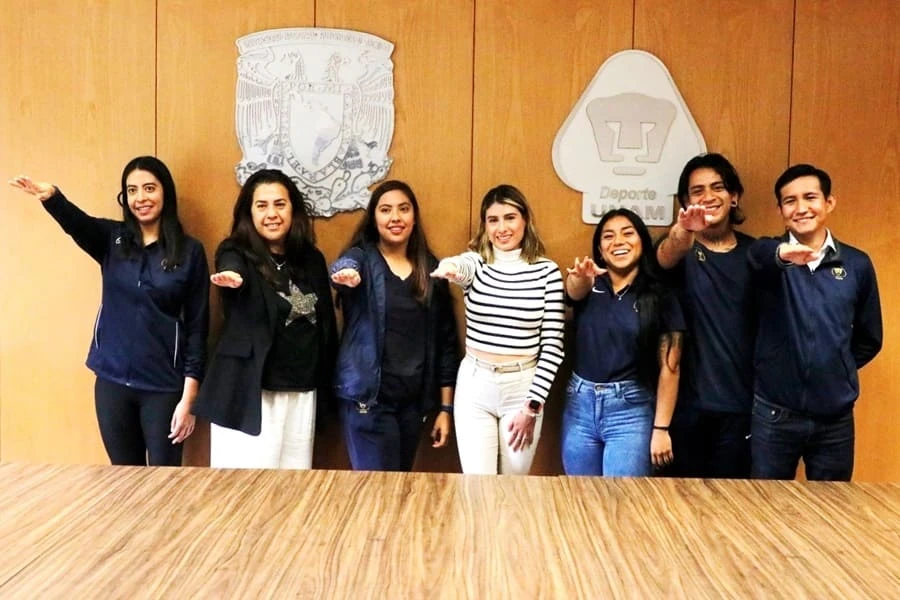 Jazmín García, presidenta de Porras y Grupos de Animación de la UNAM. | DGDU