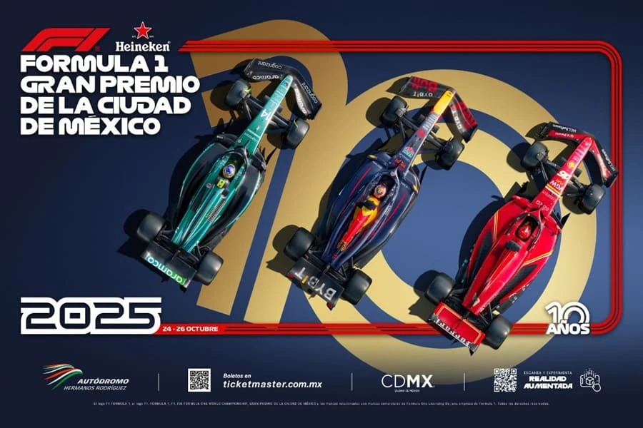 Develan la imagen oficial del México GP 2025, | Mexico GP