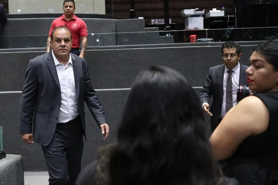 Cuauhtémoc Blanco, en la sesión de este 25 de marzo. Foto: Cámara de Diputados